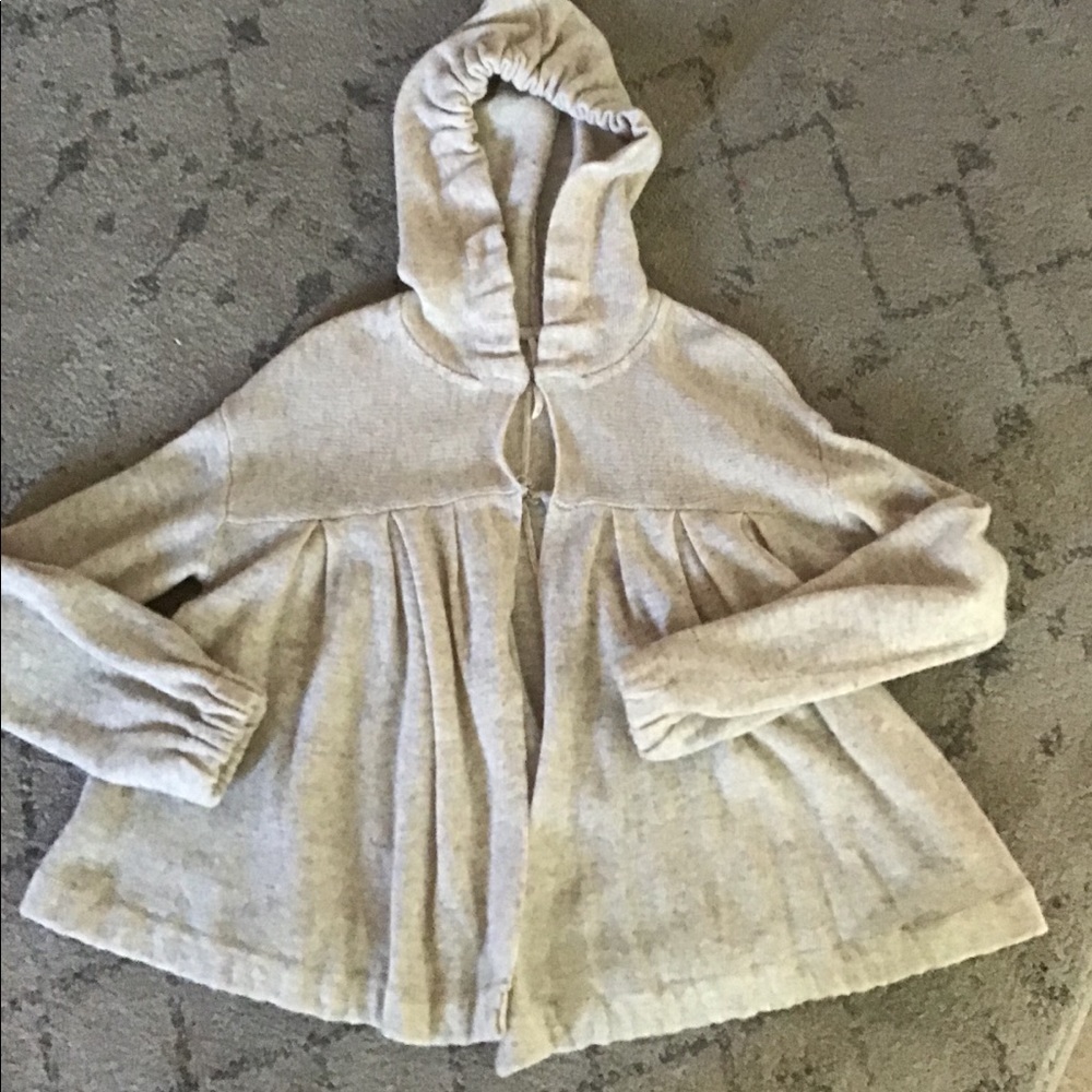 Cutest hooded Free People sweater
